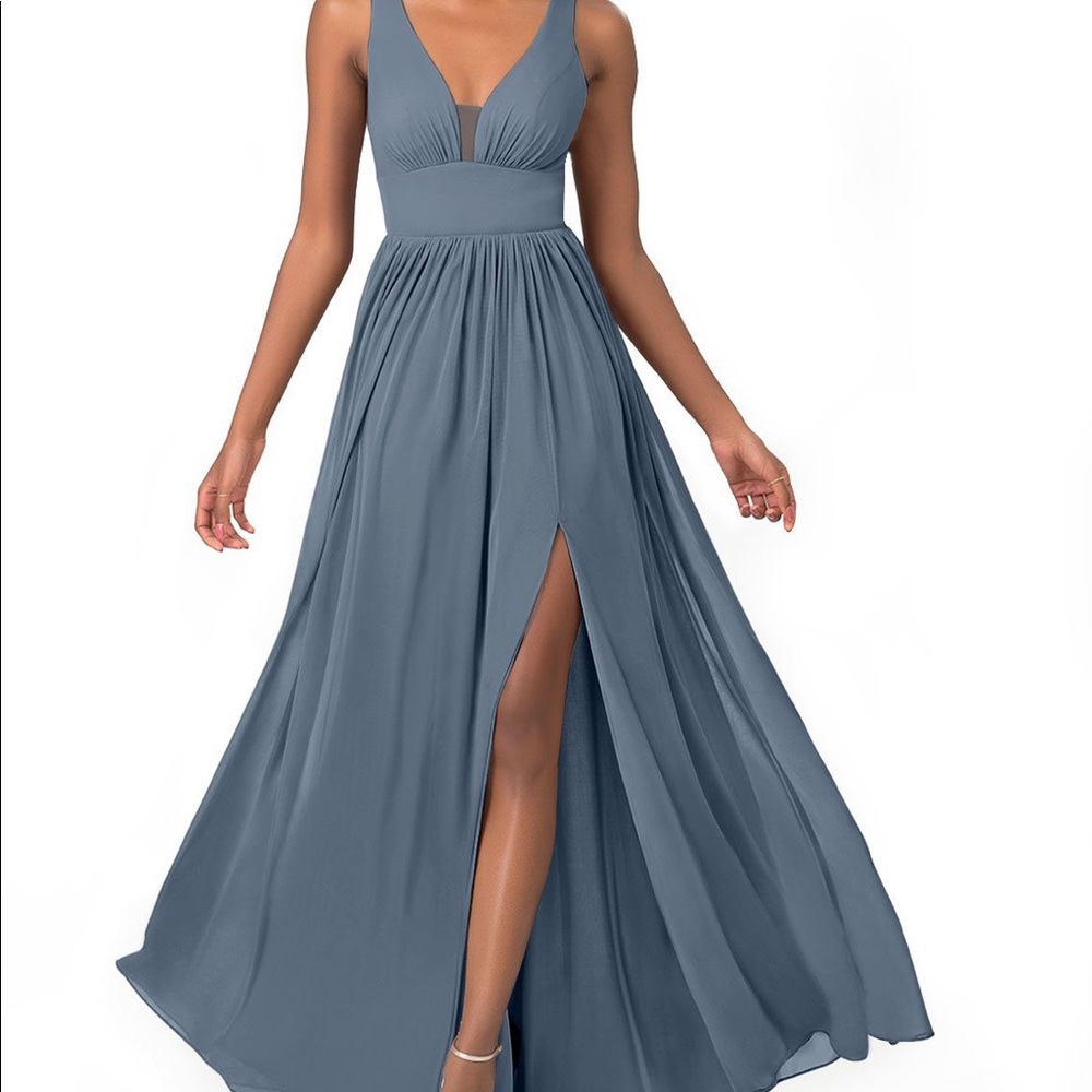 Azazie Belize Dress in Twilight Blue - Picture 1 of 5